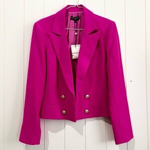 Generation Love  NWT Penn Crepe Blazer size  XL Magenta  Pink double breasted